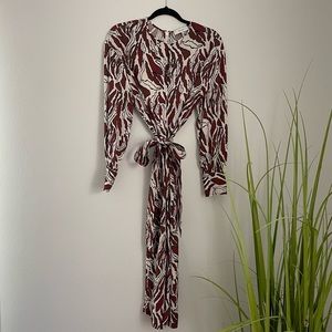 Reiss Long Sleeve Midi Dress